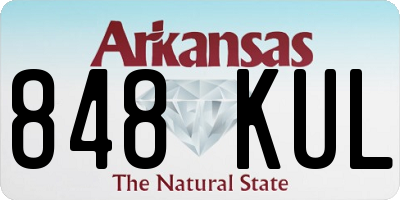 AR license plate 848KUL