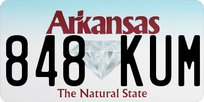 AR license plate 848KUM