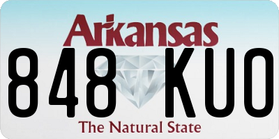AR license plate 848KUO