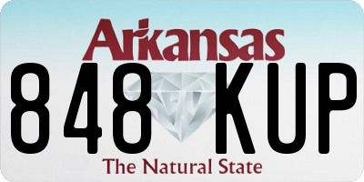 AR license plate 848KUP
