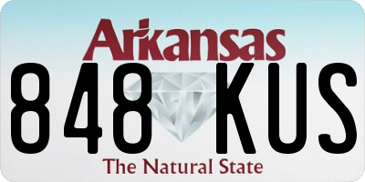 AR license plate 848KUS