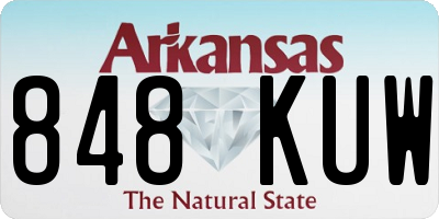 AR license plate 848KUW