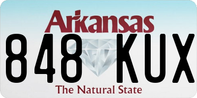 AR license plate 848KUX