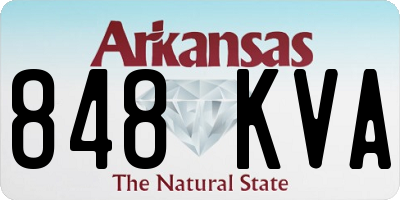 AR license plate 848KVA