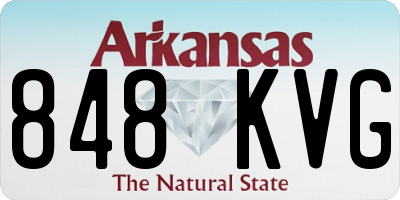 AR license plate 848KVG