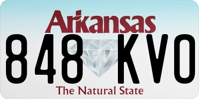 AR license plate 848KVO