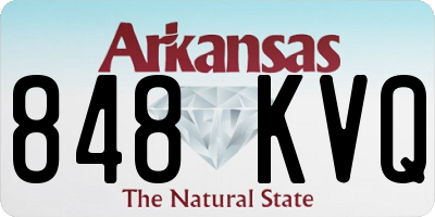 AR license plate 848KVQ