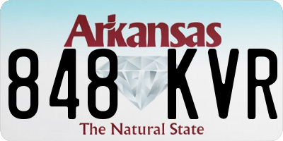 AR license plate 848KVR