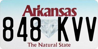 AR license plate 848KVV