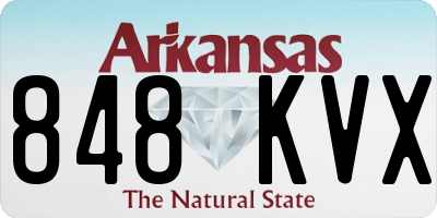 AR license plate 848KVX