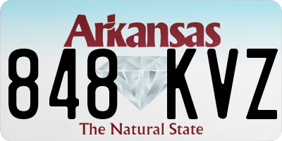 AR license plate 848KVZ