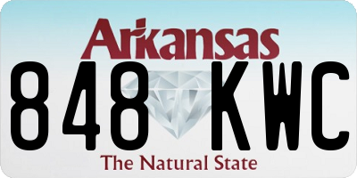 AR license plate 848KWC