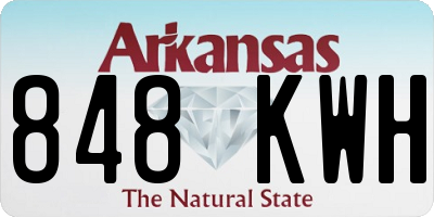 AR license plate 848KWH