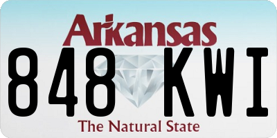 AR license plate 848KWI