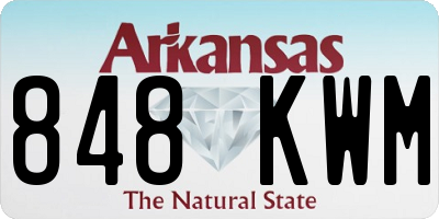 AR license plate 848KWM