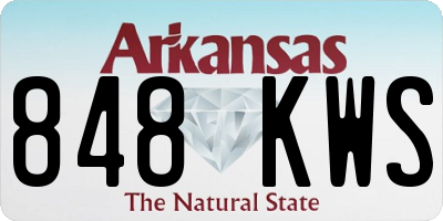 AR license plate 848KWS