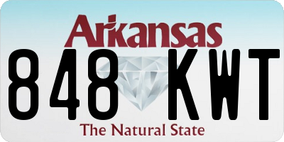 AR license plate 848KWT