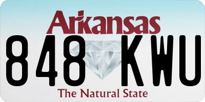 AR license plate 848KWU