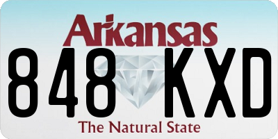 AR license plate 848KXD
