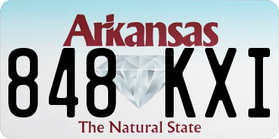 AR license plate 848KXI