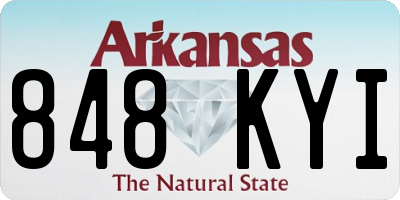 AR license plate 848KYI