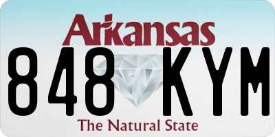 AR license plate 848KYM