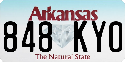 AR license plate 848KYO