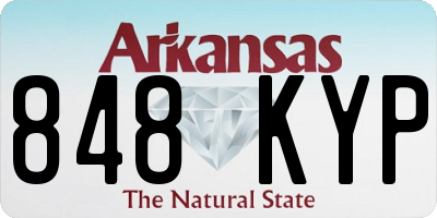 AR license plate 848KYP