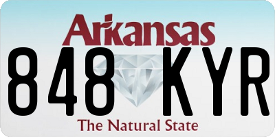 AR license plate 848KYR
