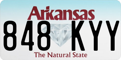 AR license plate 848KYY