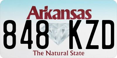 AR license plate 848KZD