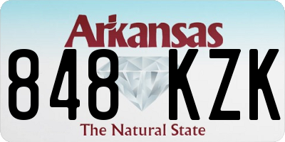 AR license plate 848KZK