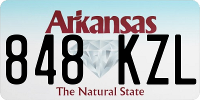 AR license plate 848KZL
