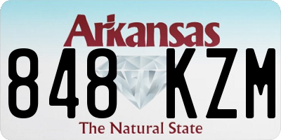 AR license plate 848KZM