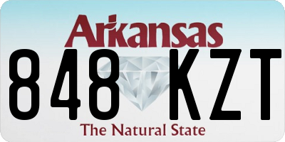 AR license plate 848KZT