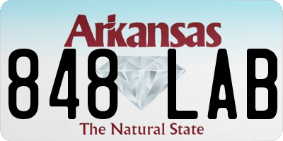AR license plate 848LAB