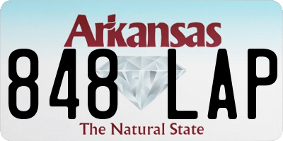 AR license plate 848LAP