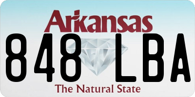 AR license plate 848LBA