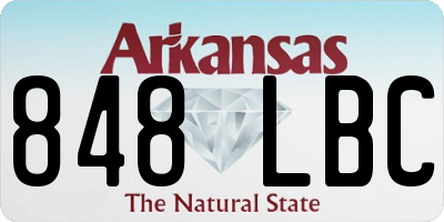 AR license plate 848LBC