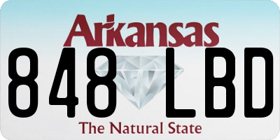 AR license plate 848LBD