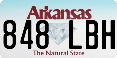 AR license plate 848LBH