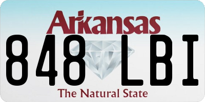 AR license plate 848LBI