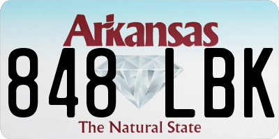 AR license plate 848LBK