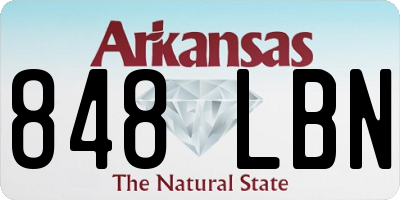 AR license plate 848LBN
