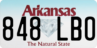 AR license plate 848LBO