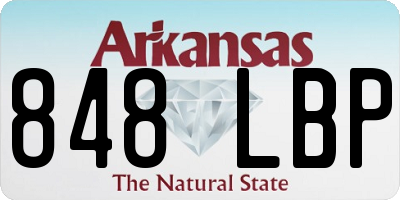 AR license plate 848LBP