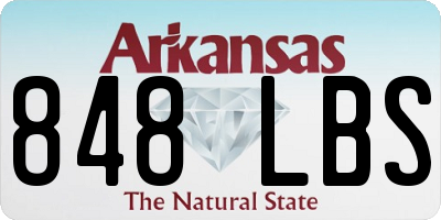 AR license plate 848LBS
