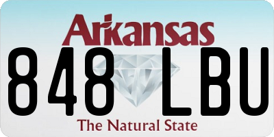 AR license plate 848LBU