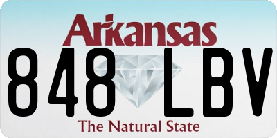 AR license plate 848LBV