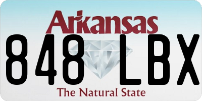 AR license plate 848LBX